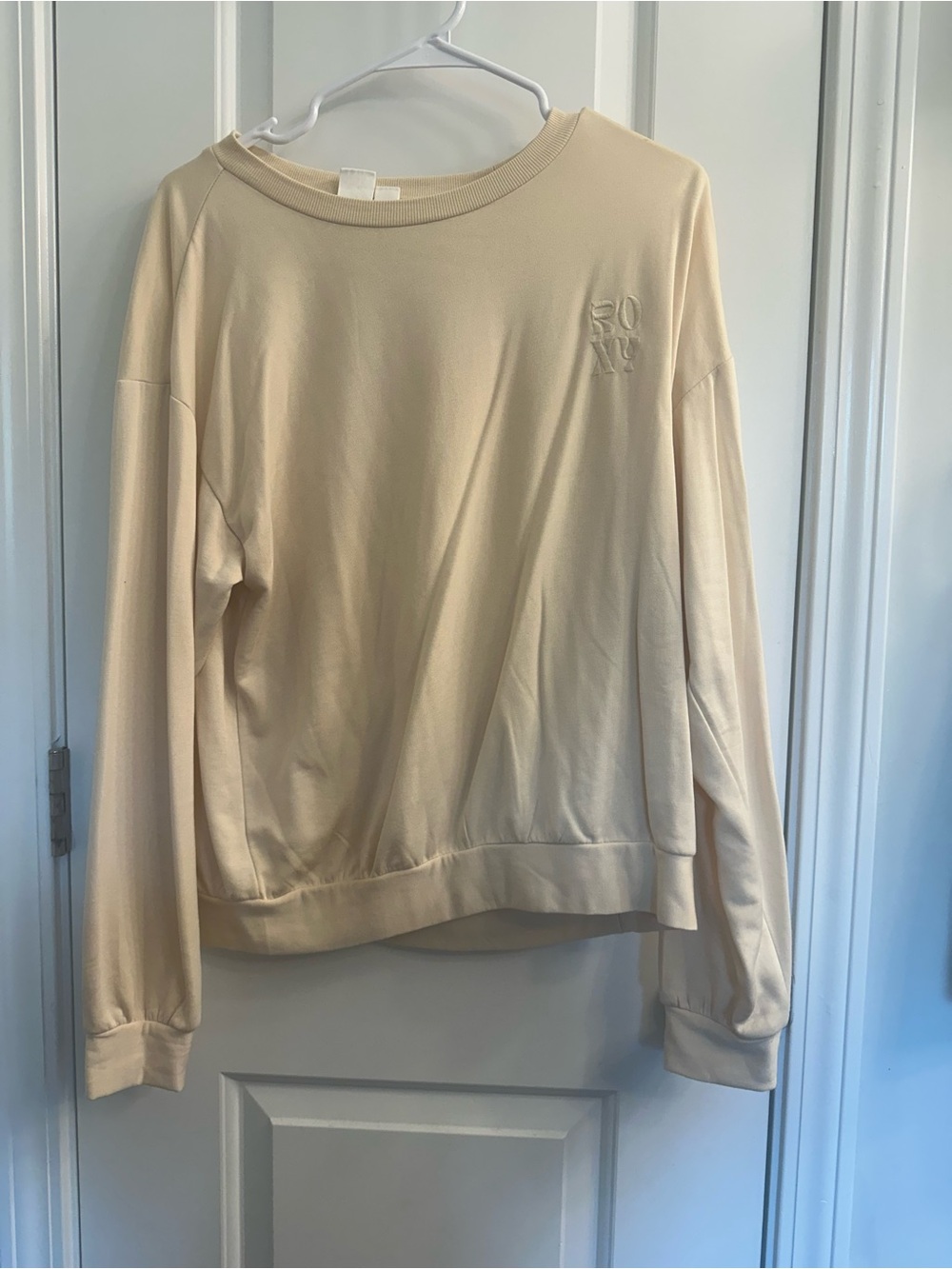Roxy Cream Crewneck Sweatshirt